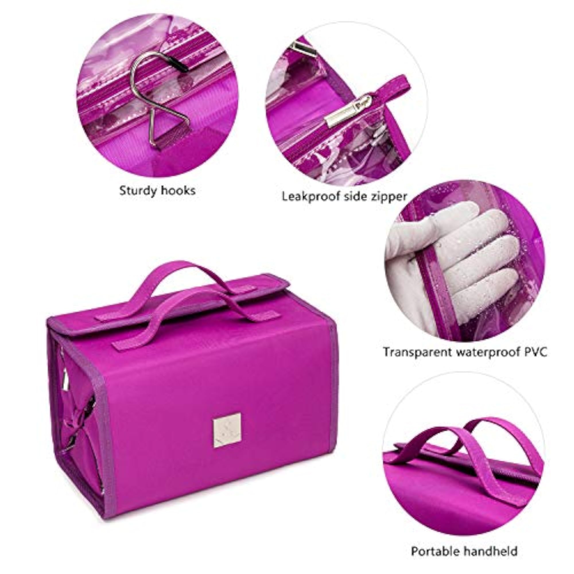 Hanging Roll-Up Make Up Organizer and Travel Bag